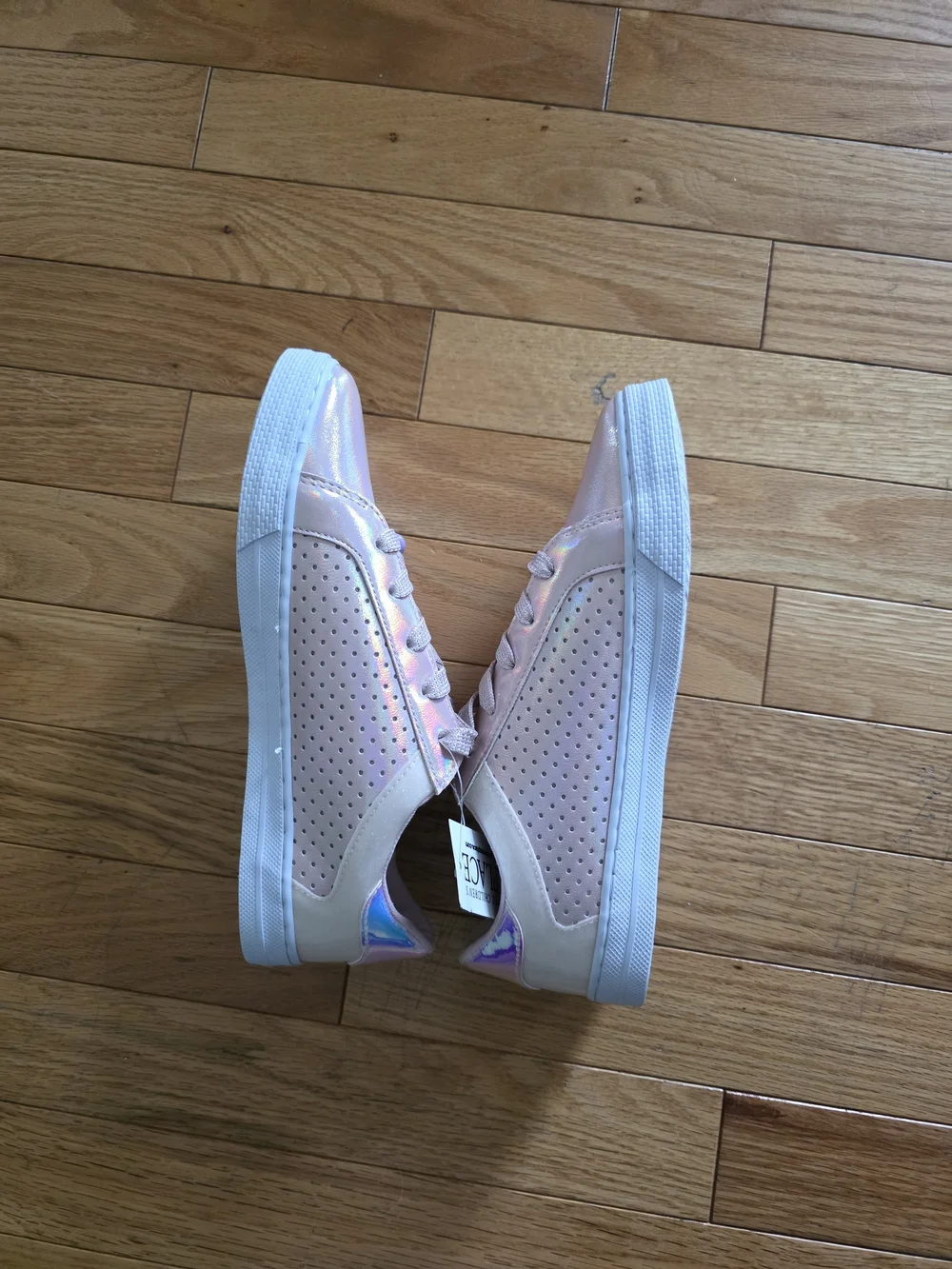 The Children's Place Pink Iridescent Lace-Up Sneakers